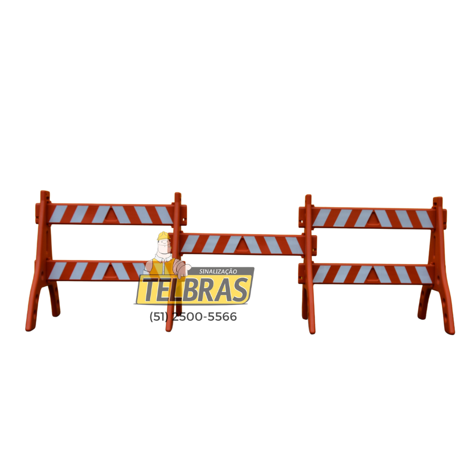 CAVALETE DE ENCAIXE TIPO AMERICANO COM REFLETIVO