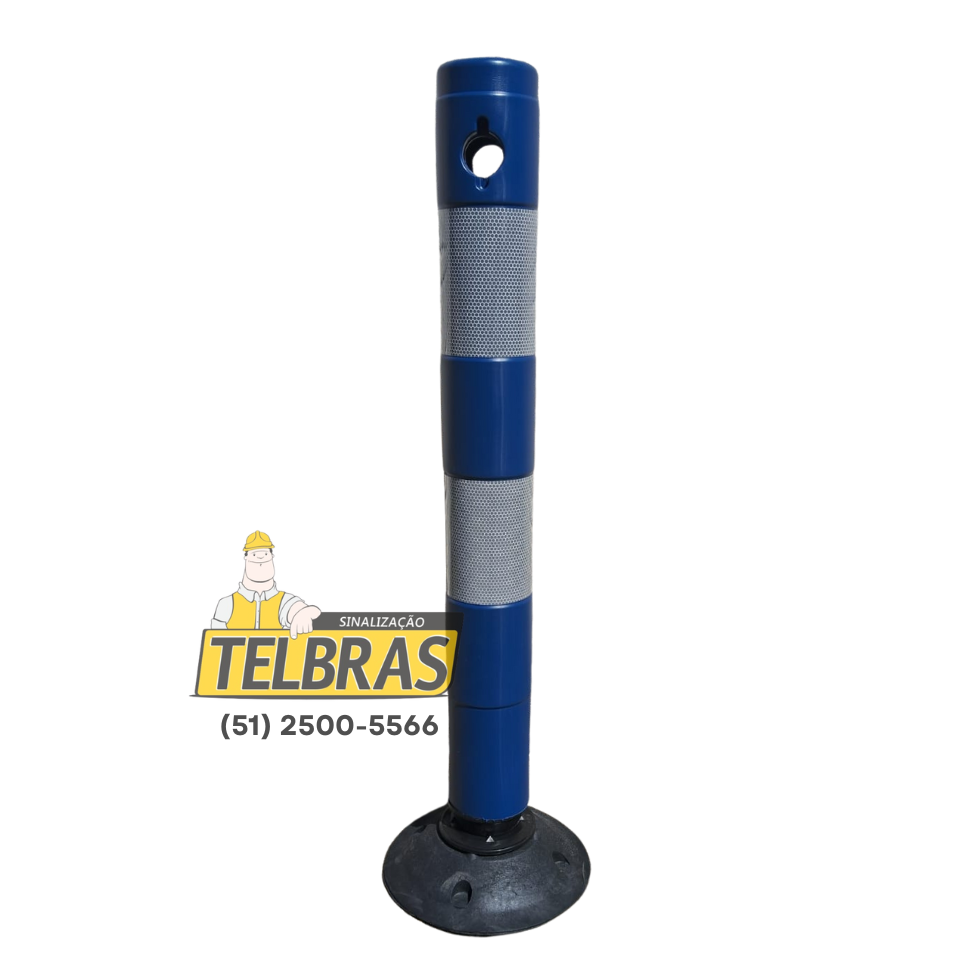 BALIZADOR FLEXIVEL 90 C/ BASE E 2 ANEIS REFLETIVOS