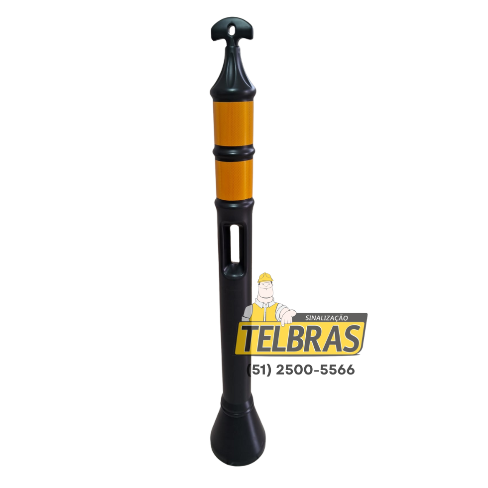 BALIZADOR PALITO ECONOMICO  C/ 2 FAIXAS REFLETIVAS