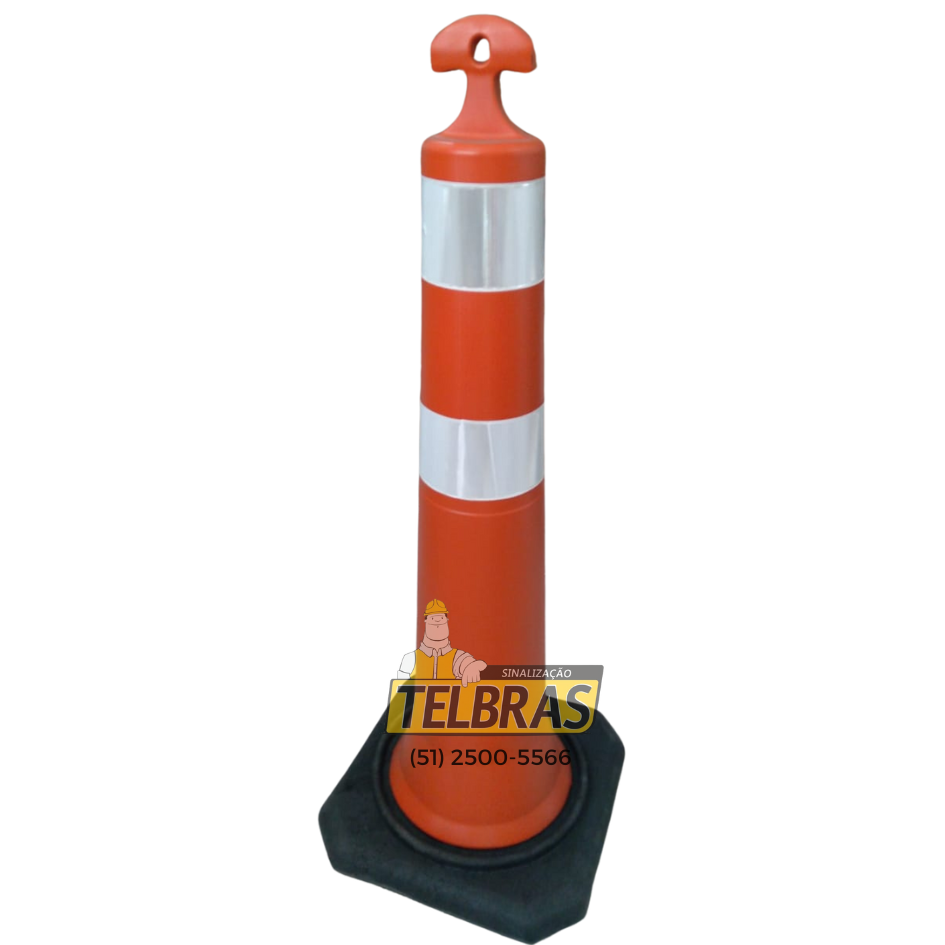 BALIZADOR  RODOVIA  105 PESADA C/ 2 ANEIS PVC