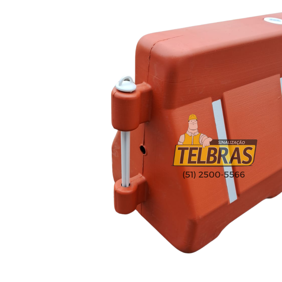 BARREIRA PLAST 1,2 LARANJA COM REFLETIVO