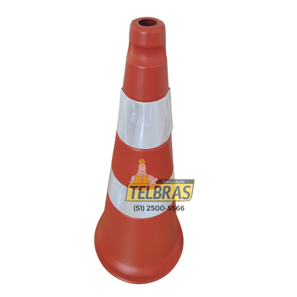 CONE RODOVIA LJ 75 C/ 2 ANEIS PVC