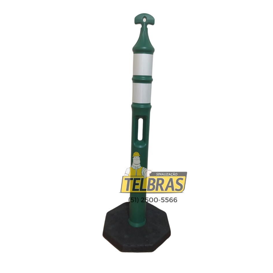 BALIZADOR PALITO  124 BASE 5KG C/ 2 ANEIS REFLETIVOS