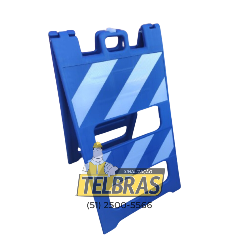 CAVALETE UNIVERSAL LJ C/ FAIXA  REFLETIVA ZEBRADA  BR