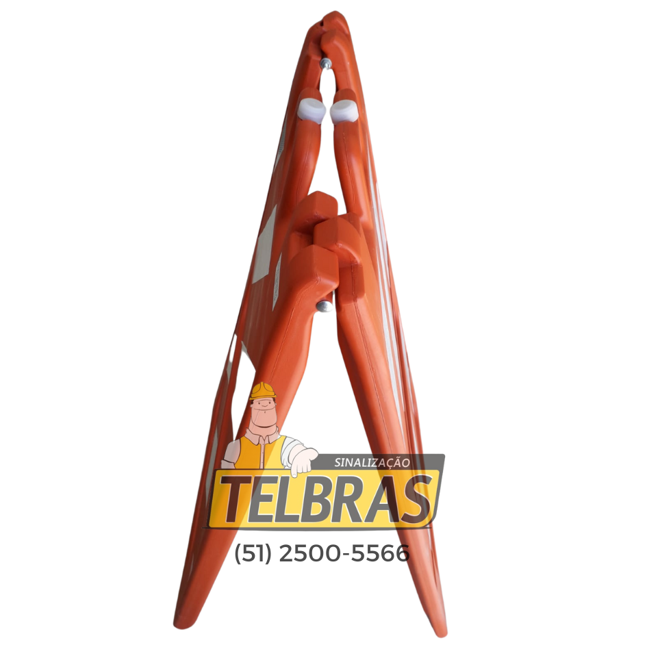 CAVALETE UNIVERSAL LJ C/ FAIXA  REFLETIVA ZEBRADA  BR